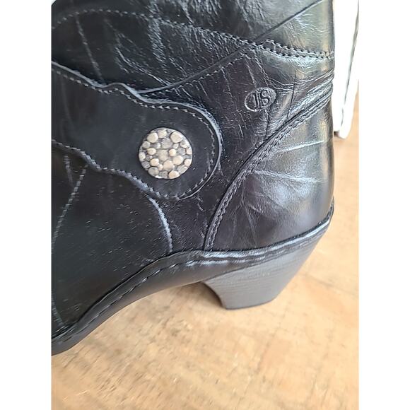 JOSEF SEIBEL Women's Ankle‎ Boots Heels - BlackLeather - Size 37/ US 6-6.5 Calla - Picture 4 of 8